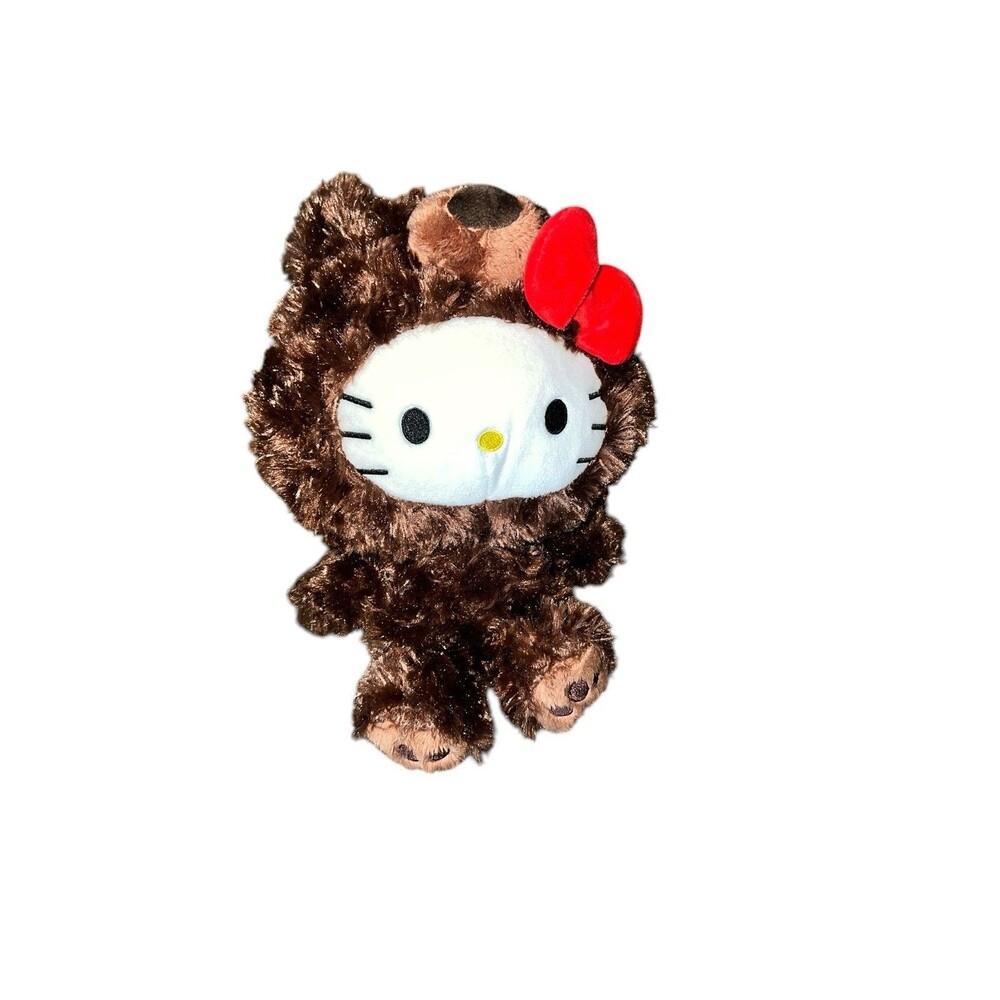 Hello Kitty Sanrio Gund 125th Anniversary Brown Teddy Bear Plush 10” 2023